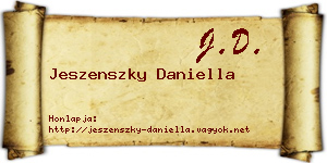 Jeszenszky Daniella névjegykártya